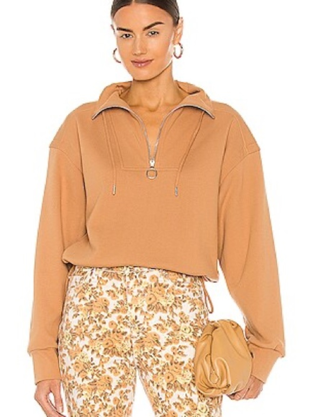 Jonathan Simkhai Standard Zella Pullover Cashew Casual Designer Women’s Medium